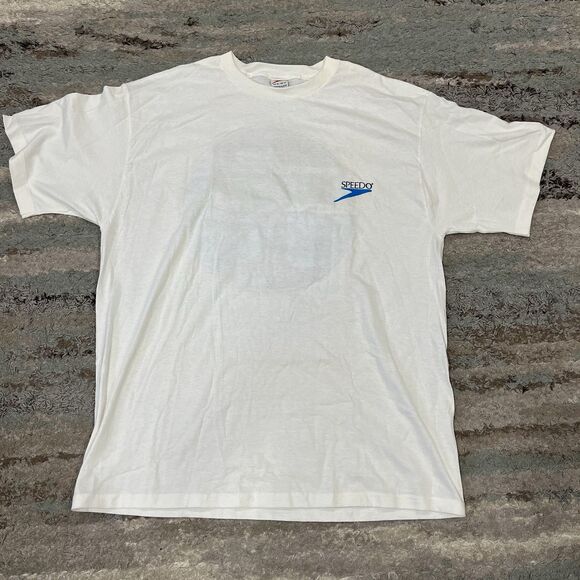 Speedo Shirt Extra Large XL Made In The USA Single Stitch 1997 VINTAGE - Picture 2 of 9